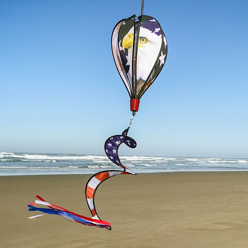 Outdoor Image of American Flag Eagle 6 Panel Hot Air Balloon