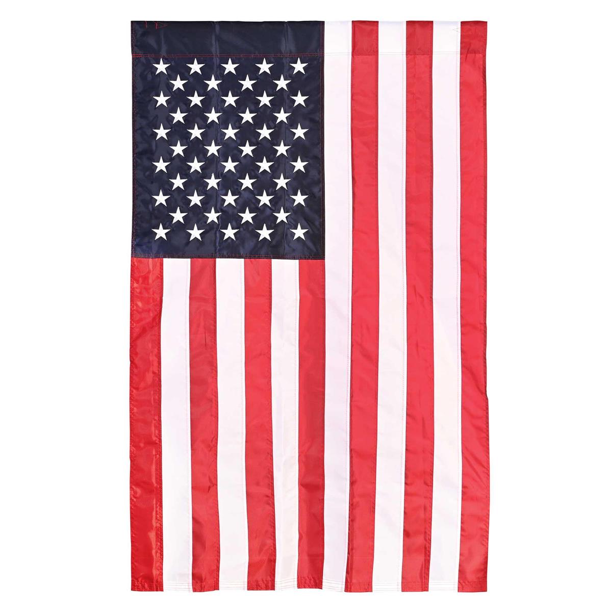 American Single-Sided 28.5x42 Flag featuring vibrant design, durable polyester for lasting outdoor display. Perfect for gardens, patios, or front yards.