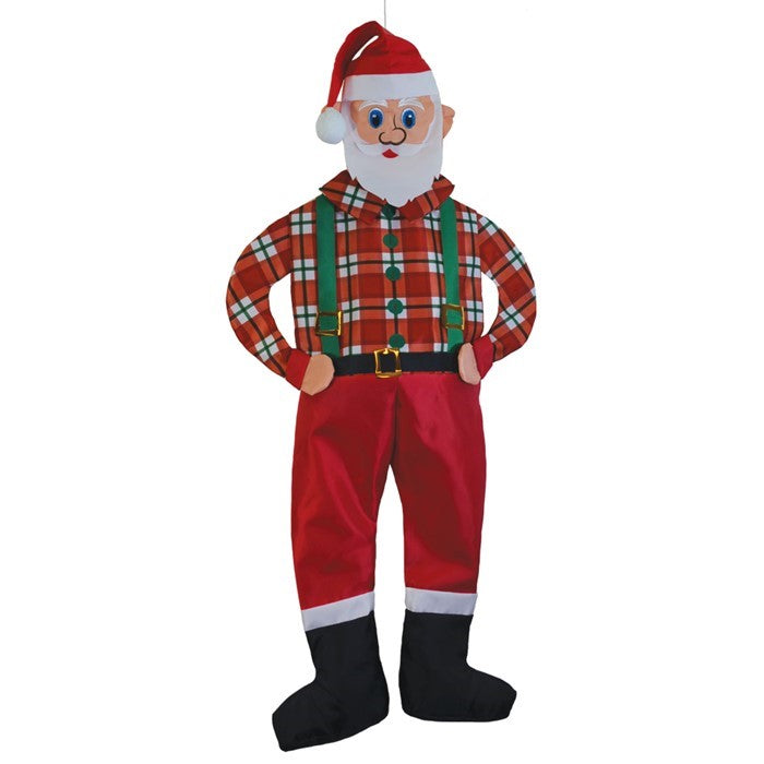 Hipster Santa Wind Friend displayed on a white background, featuring a trendy Santa design with glasses and a beard, perfect for modern holiday decor.