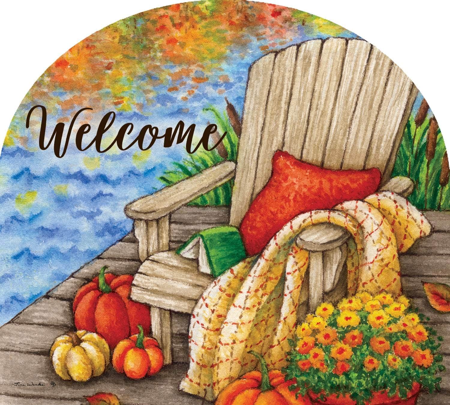 Waters Edge-Arbor Mate panel featuring calming waters and peaceful nature, crafted from durable PVC to bring serenity and beauty to your outdoor decor.