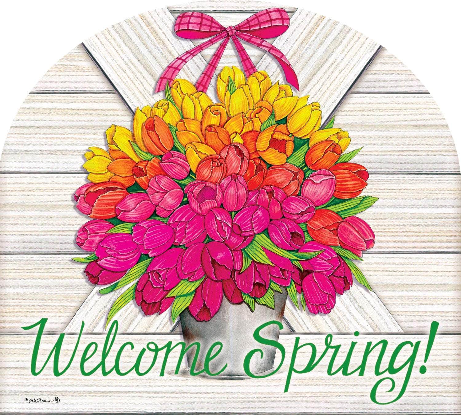 Glorious Tulips Arbor Mate panel featuring colorful tulips in full bloom, crafted from durable PVC to bring vibrant spring charm to your garden or outdoor space.
